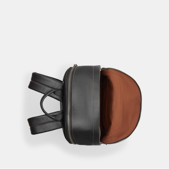 COACH| West Backpack In Blocked Signature Canvas With Varsity Stripe - Picture 2 of 3